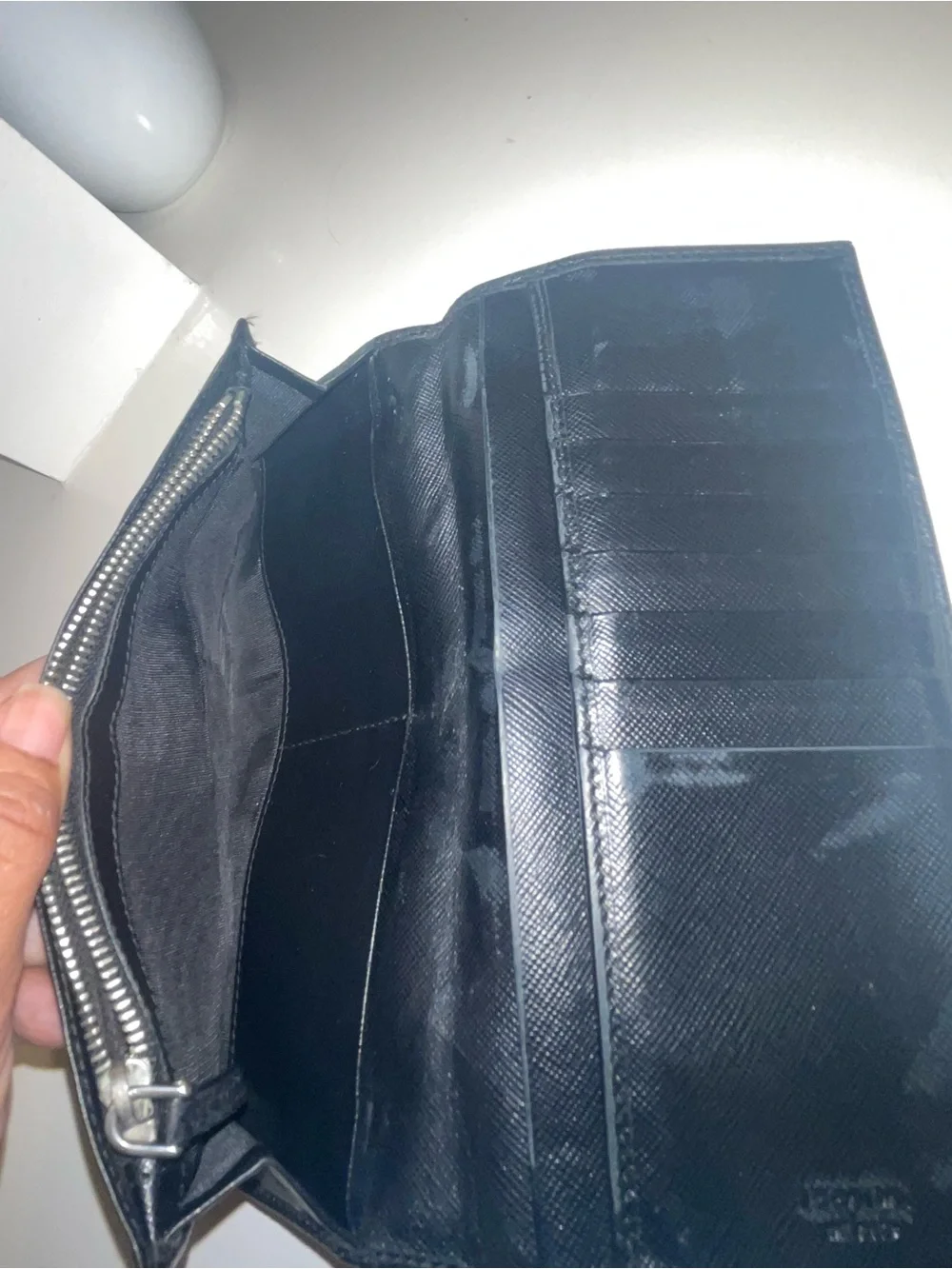 Prada black saffiano
